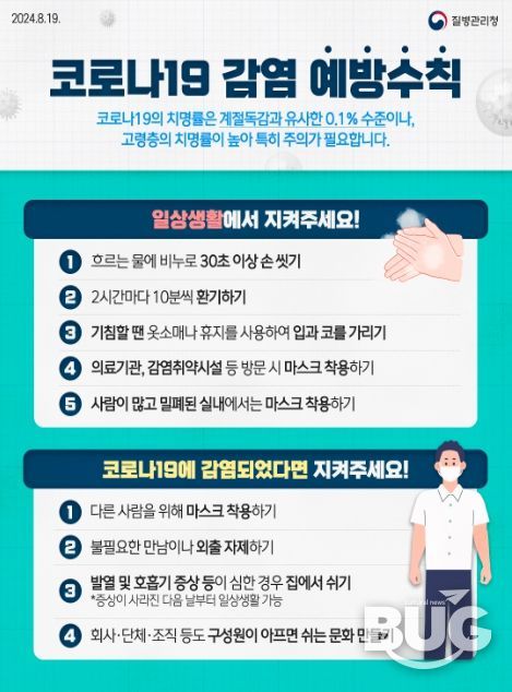 코로나19 감염 예방수칙 포스터