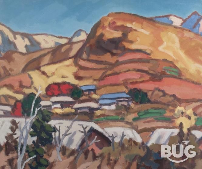 오지호 추경 1953 캔버스에 유채 50x60cm 광주시립미술관 소장