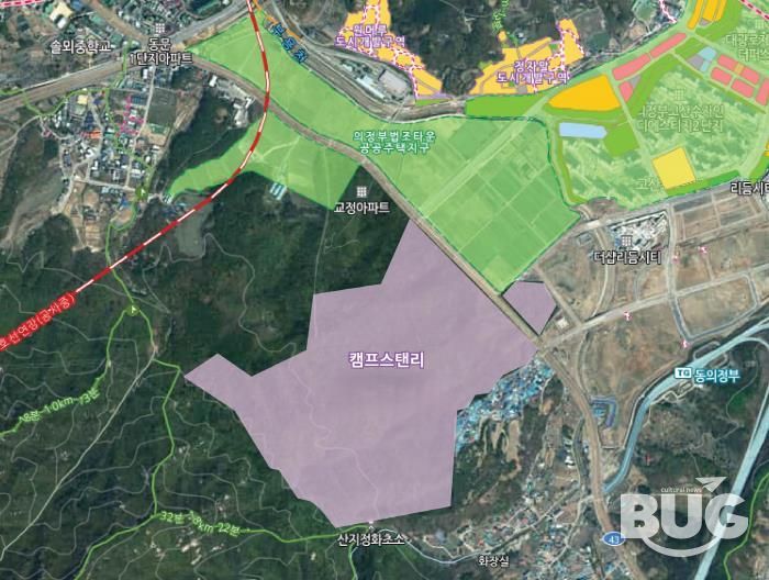 의정부 캠프스탠리 위치도