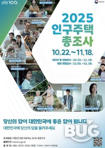 봉화군, 2025 인구주택총조사 실시