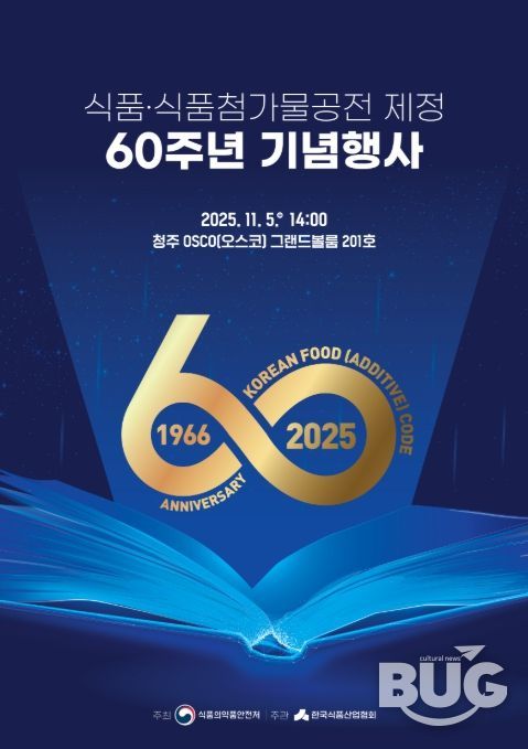 '식품 및 식품첨가물 공전 제정 60주년 기념행사' 포스터