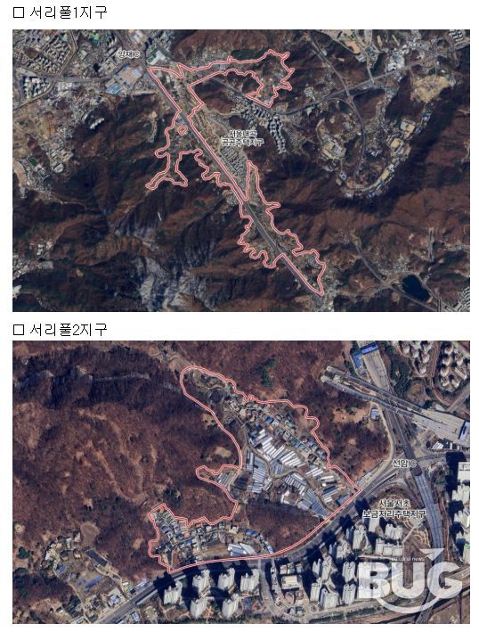 서리풀지구 위치도
