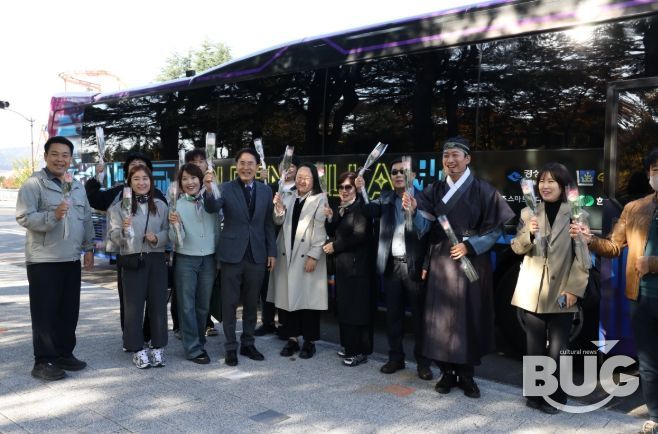 골든 신라 XR모빌리티 버스 정식 운행 시작하다