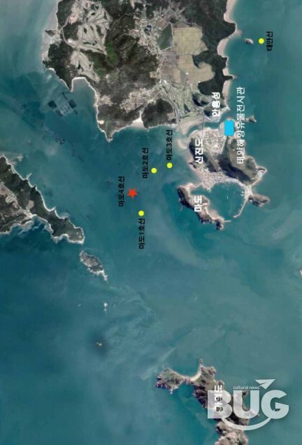 태안 마도 해역 수중발굴조사 현황도